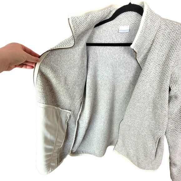 Columbia Zip up Lightweight Spring Jacket Chevron Zig Zag Pattern XL - Picture 5 of 10